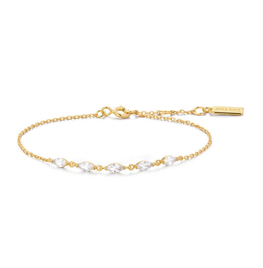  Luna Gaze - Gliederarmbänder - Silber / 14kt GP - Zirkonia - 18,5cm
